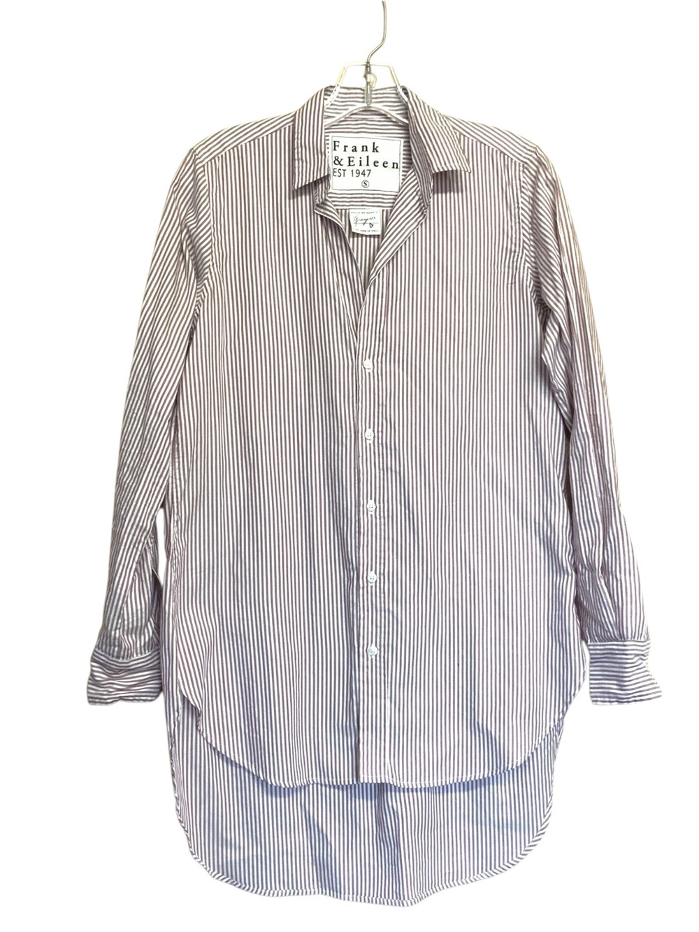 Frank & Eileen Striped Grayson Italian Shirt New